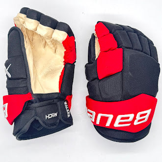 Bauer Supreme Mach - Gant NHL Pro Stock d'occasion - Sean Walker (noir/rouge)